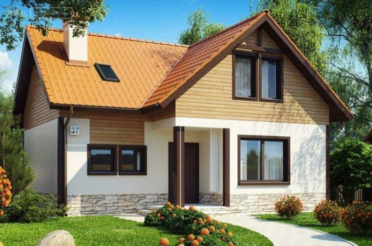 Maison à ossature avec grenier - projets et photos