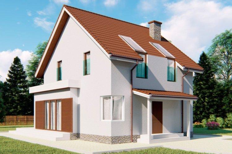 Maison de blocs de mousse avec un grenier - projets et photos