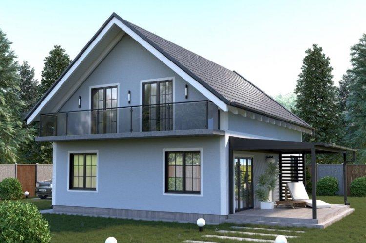 Maison avec grenier et terrasse - projets et photos