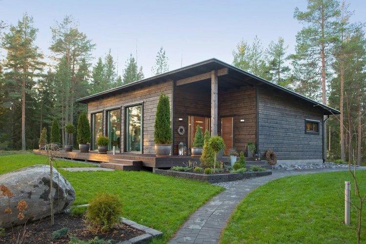 Maison de style scandinave en bois - projets et photos