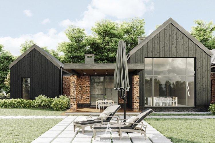 Maison de style scandinave avec garage - projets et photos