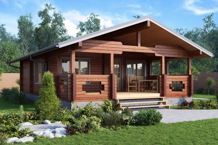 Maison à un étage d'un bar - projets et photos