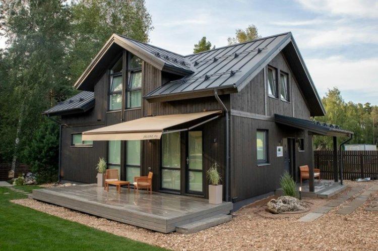 Maison en rondins de style scandinave - projets et photos