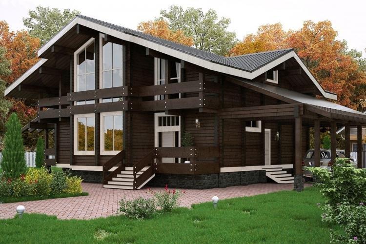 Maisons en rondins de style chalet - projets et photos