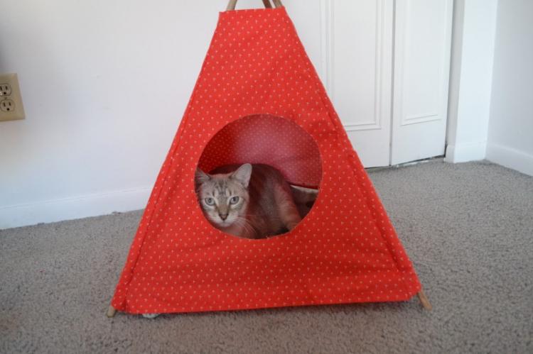 Maison-tente - Maison de chat bricolage