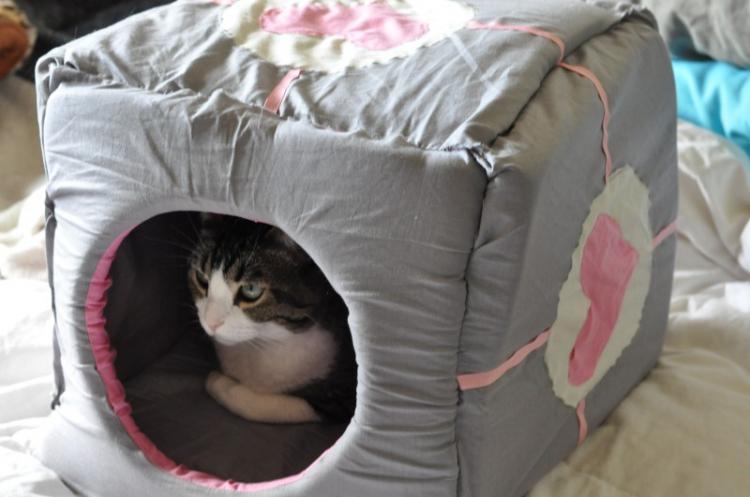 Maison de chat confortable en tissu - Maison de chat bricolage