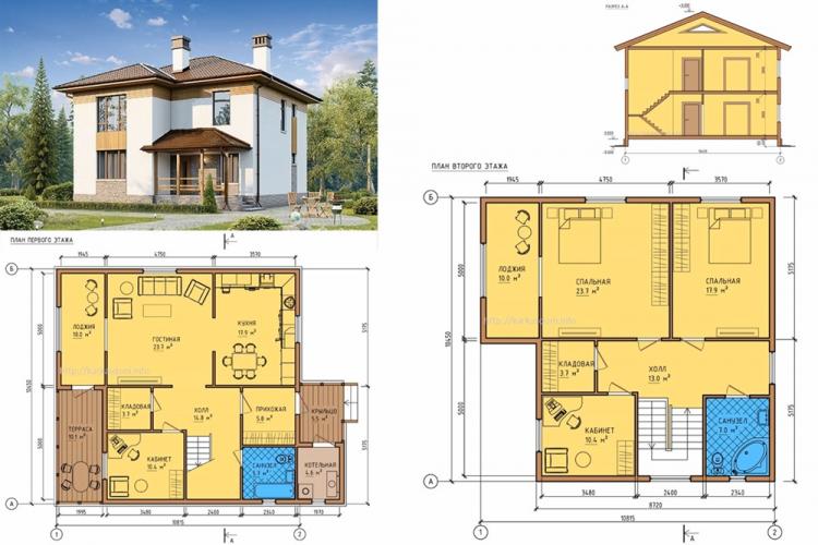 Options d'aménagement pour une maison à deux étages