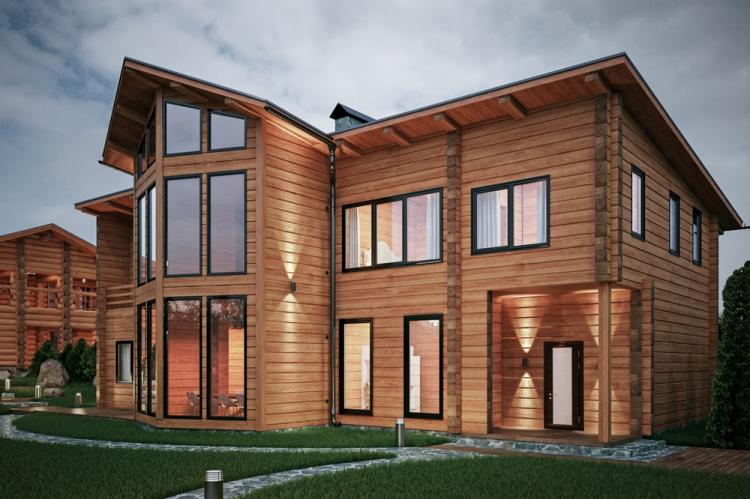 Maisons à deux étages d'un bar - projets et photos