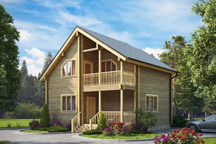 Maisons à deux étages d'un bar - projets et photos