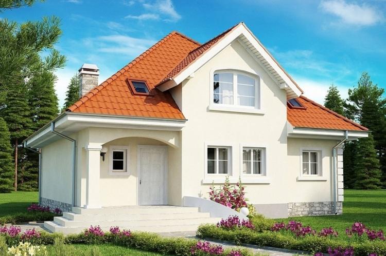 Maisons à deux étages avec grenier - projets et photos