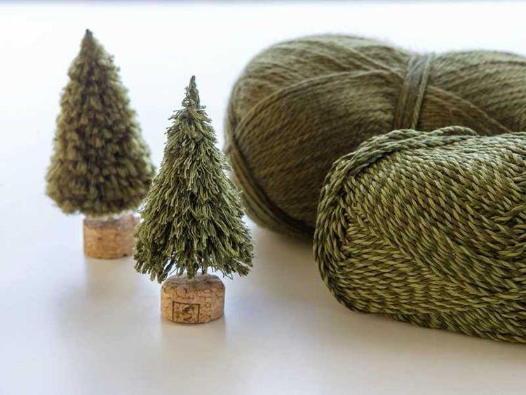 Sapin de Noël DIY en fils - photos et idées