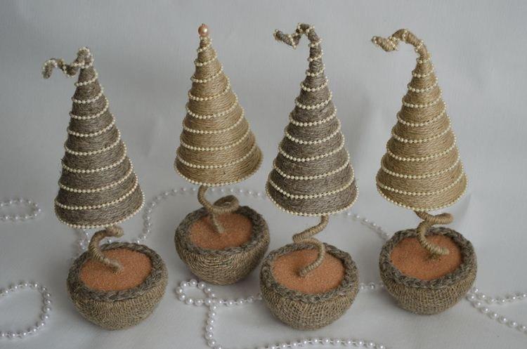 Sapin de Noël DIY en fils - photos et idées