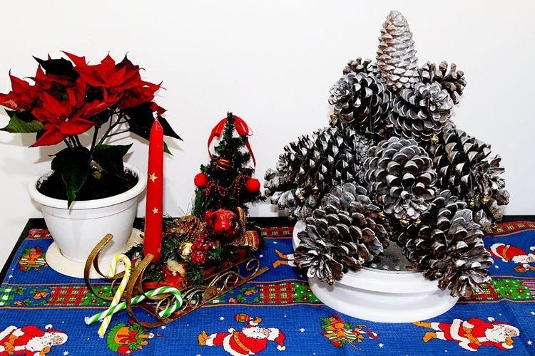 Sapin de Noël DIY fait de cônes - photos et idées