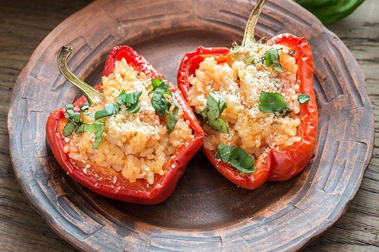 Poivrons farcis à la viande hachée et graines de sésame - recettes