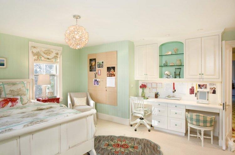 Couleur pistache dans la chambre des enfants - design photo