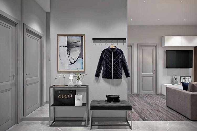 Conception de couloir gris