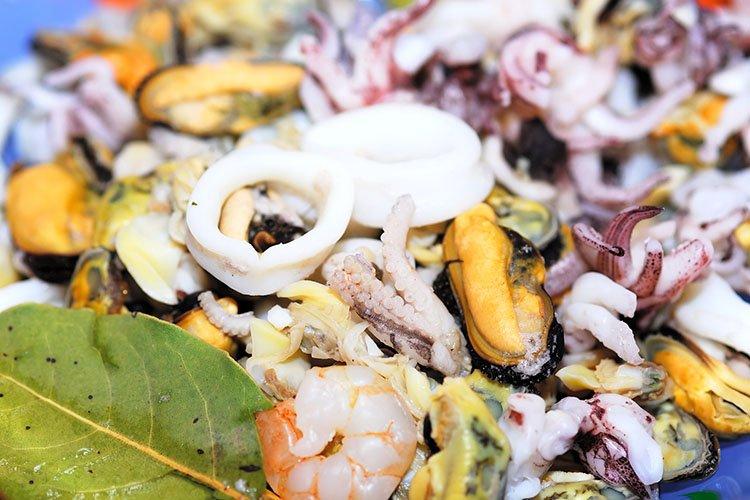 Salade de fruits de mer chaude