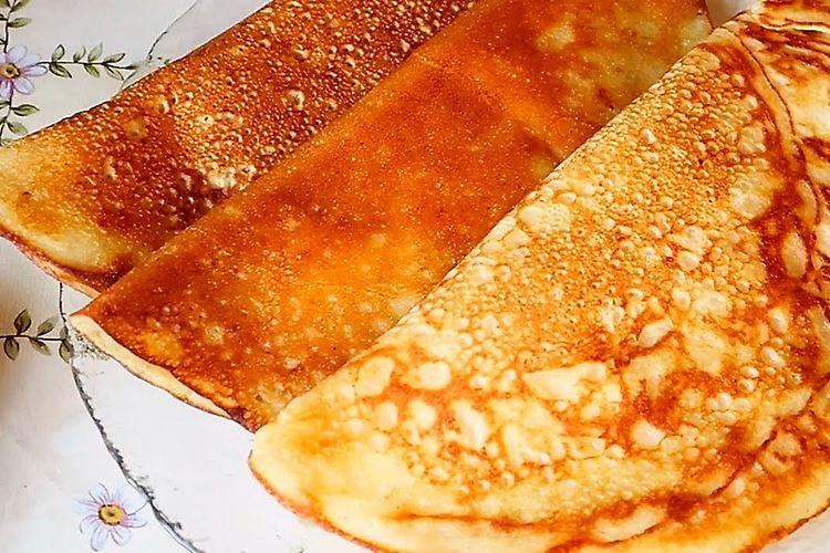 Crêpes maigres aux flocons d'avoine