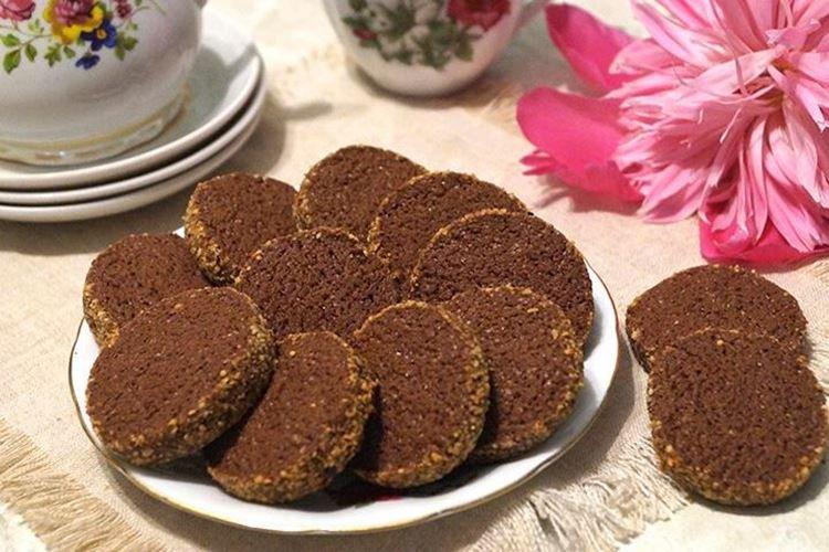 Biscuits aux pépites de chocolat en tranches