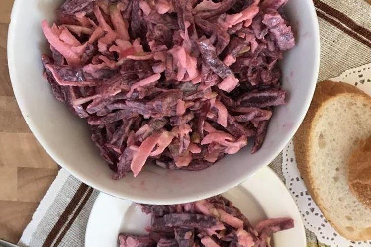 Salade de betteraves et pommes