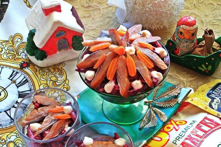 Salade de carottes et hareng fumé