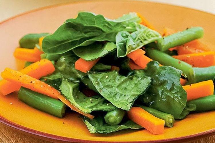 Salade de carottes et épinards