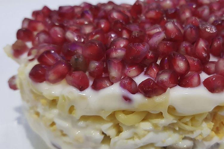 Salade de langue de boeuf et grenade