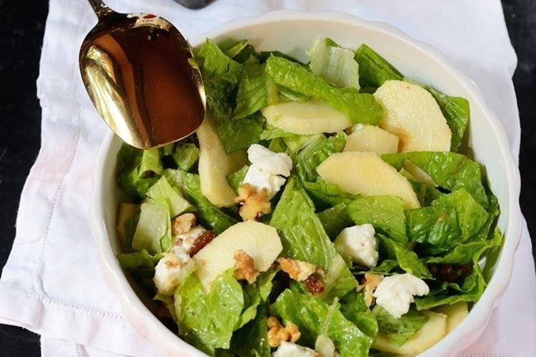 Salade de pommes et mozzarella