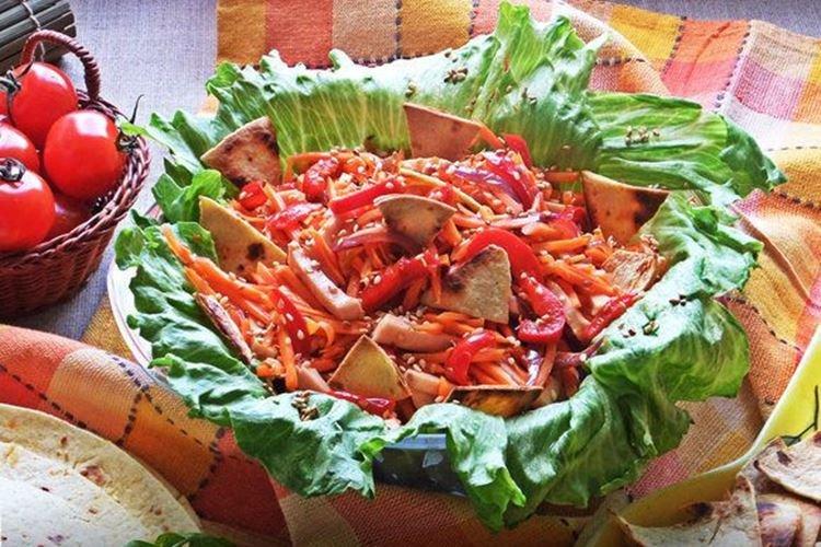 Salade de saucisses et carottes coréennes