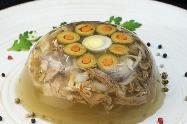 Boeuf en gelée aux olives