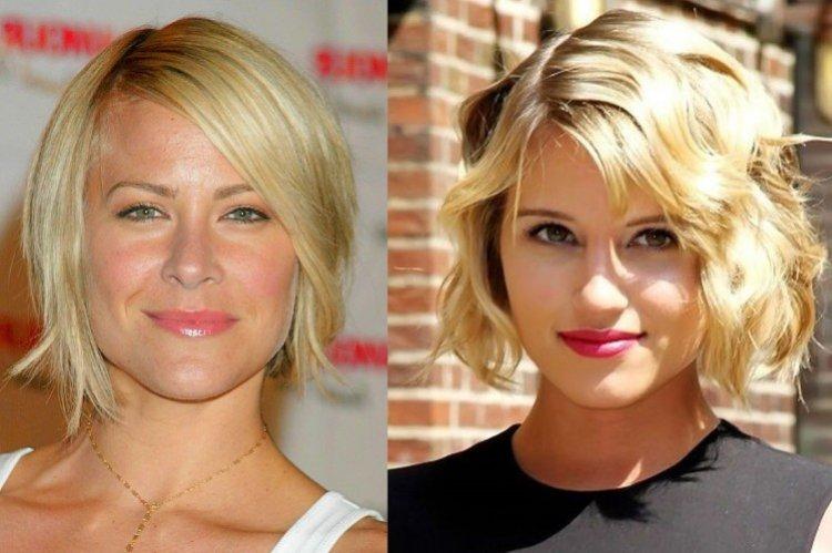 Bob-caret avec frange oblique - tendance 2021