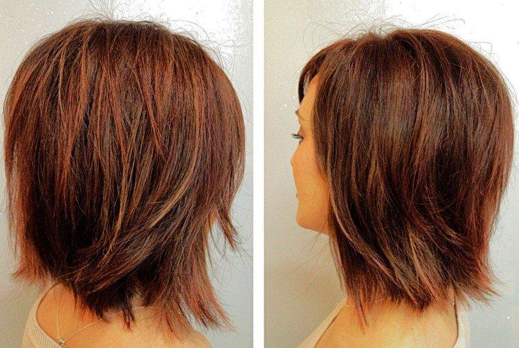 Carré bob gradué frais et volant