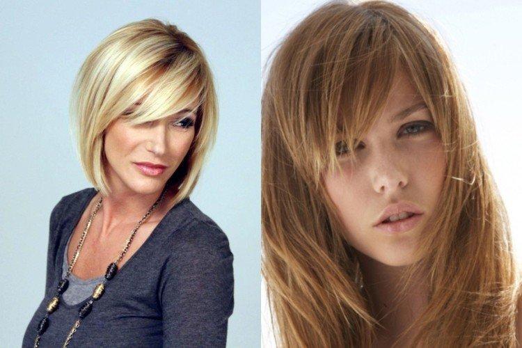 Frange oblique - ici couvrir, souligner là