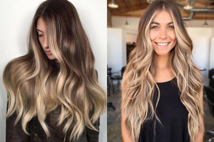 Balayage sur cheveux châtain clair