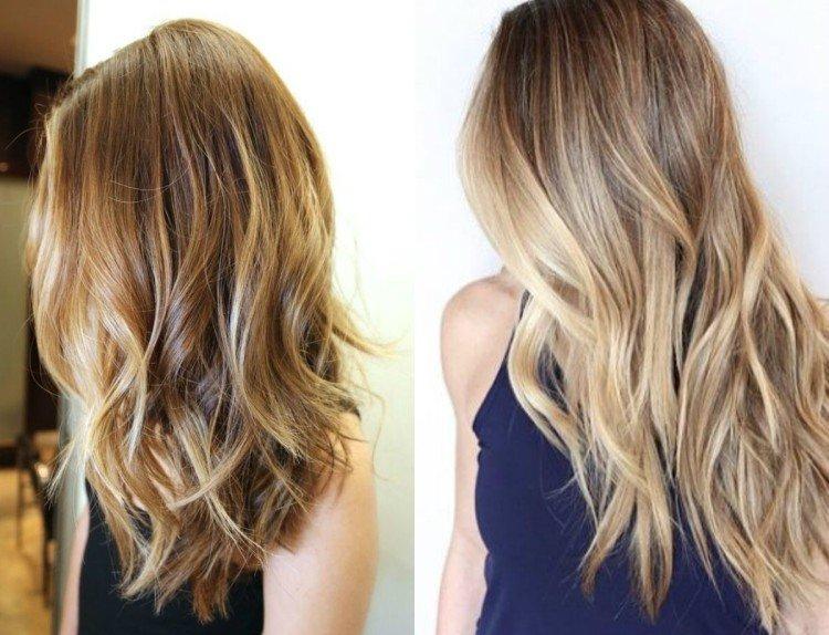 Balayage sur cheveux châtain clair