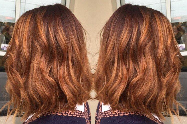 Balayage sur cheveux roux