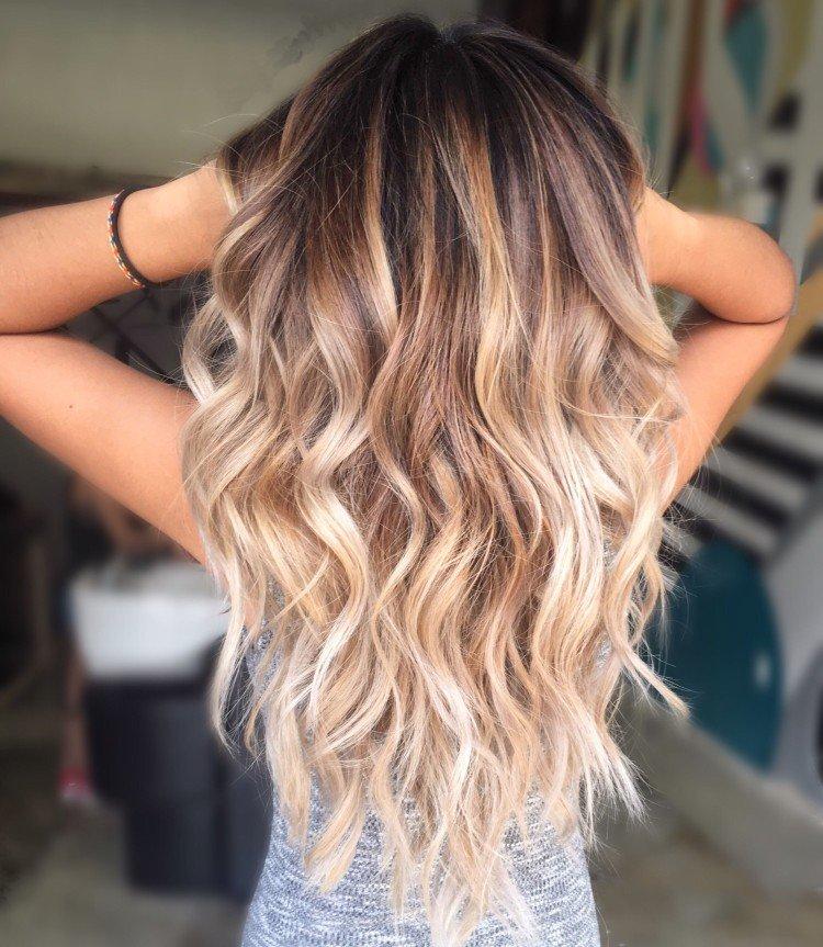 Coloriage de balayage - exemples de photos