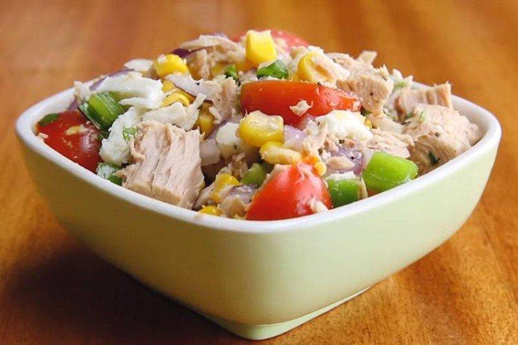 Salade de poisson au thon et légumes au four