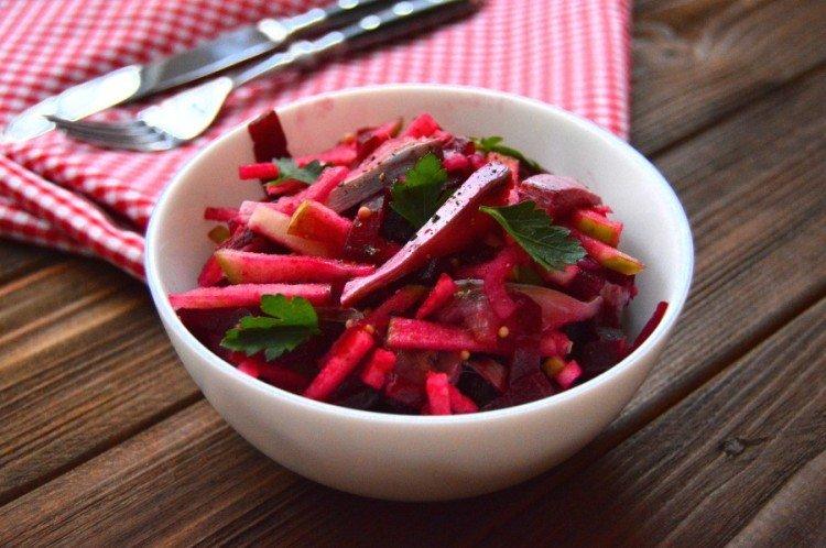 Salade de hareng séché aux betteraves