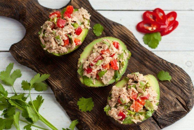 Salade de poisson maquereau et avocat