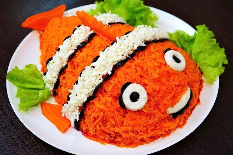 Salade de poisson au foie de morue