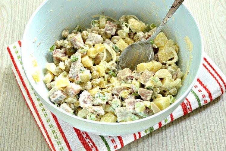 Salade de poisson aux petits pois