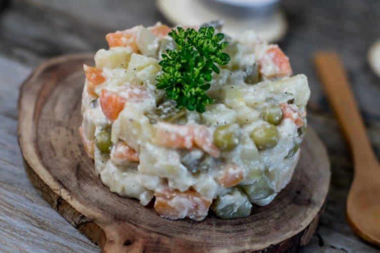 Olivier végétarien aux petits pois