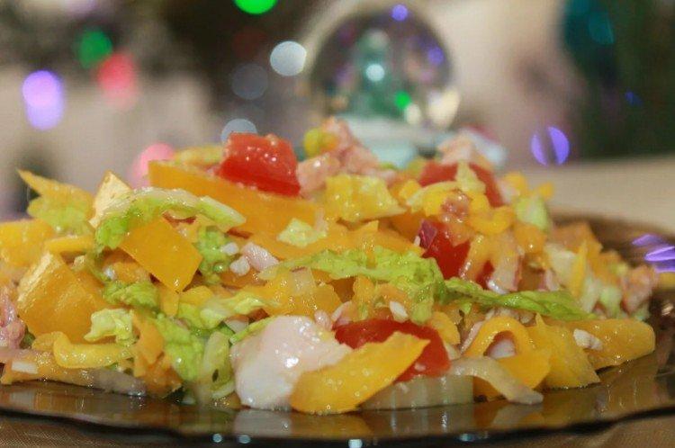 Salade de poulet fumé et mangue