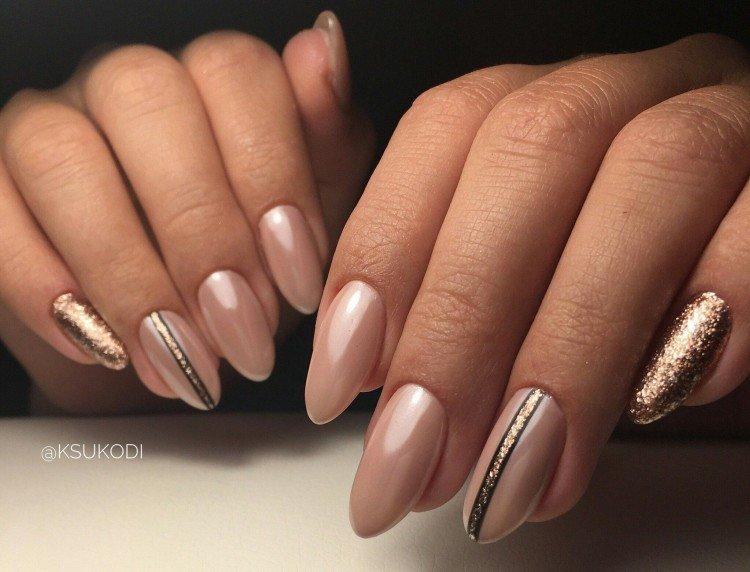 Manucure beige - photos et idées