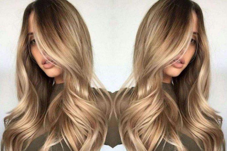 Shatush pour cheveux longs