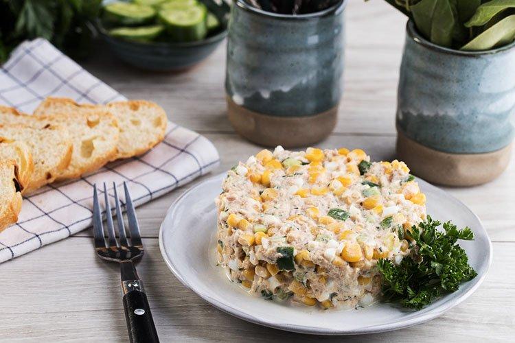 Salade de thon et concombre