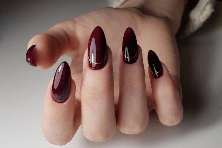 Manucure bourguignonne - photos et idées