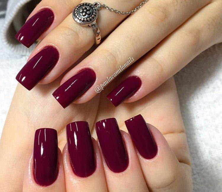 Manucure bourguignonne - photos et idées