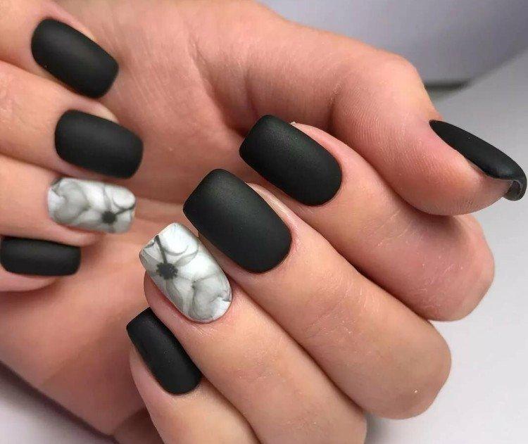 Manucure mate - photos et idées